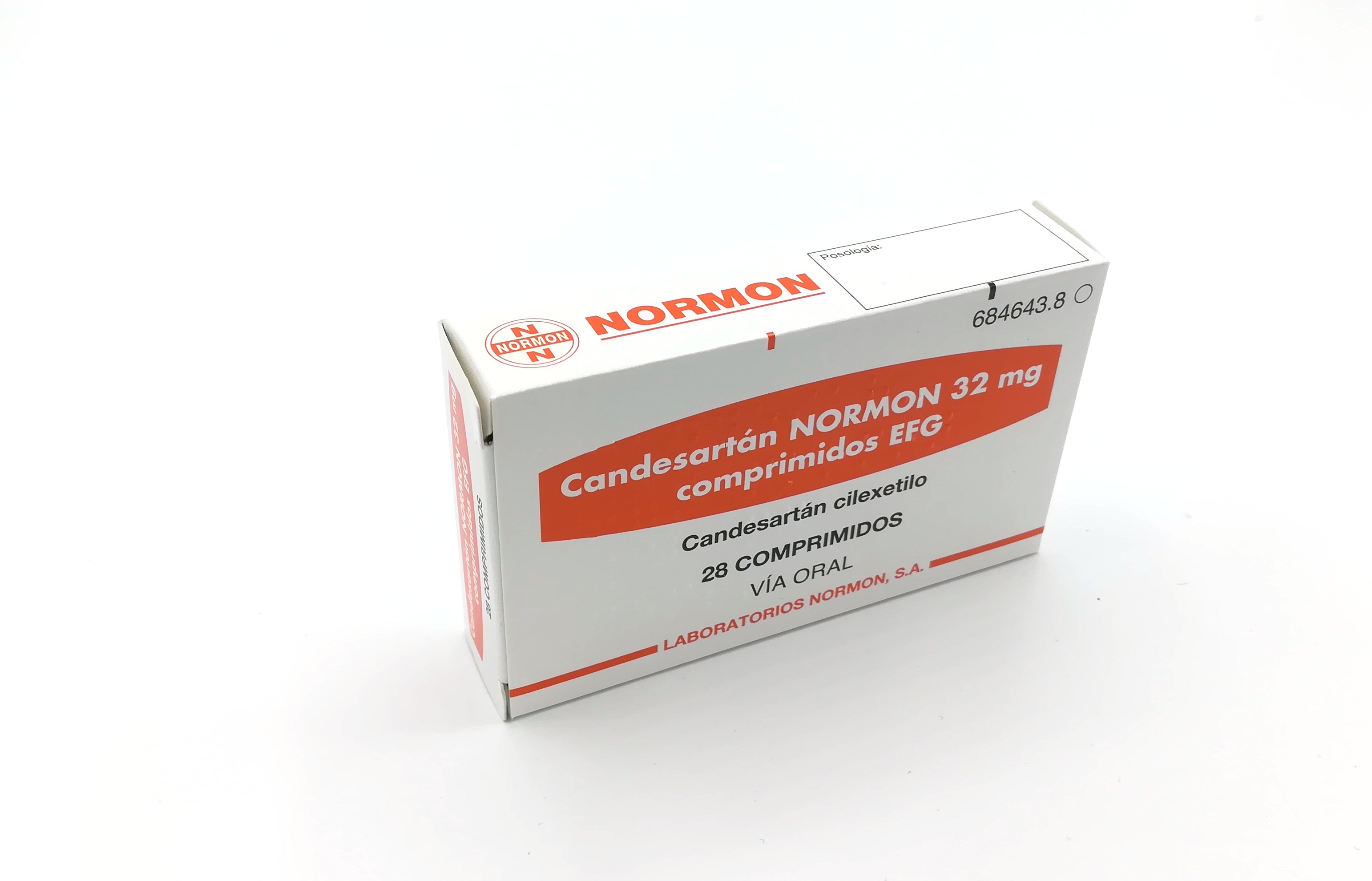 CANDESARTAN NORMON EFG 32 mg 28 COMPRIMIDOS