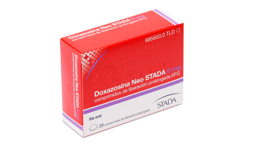 DOXAZOSINA NEO STADA EFG 8 mg 28 COMPRIMIDOS LIBERACION PROLONGADA