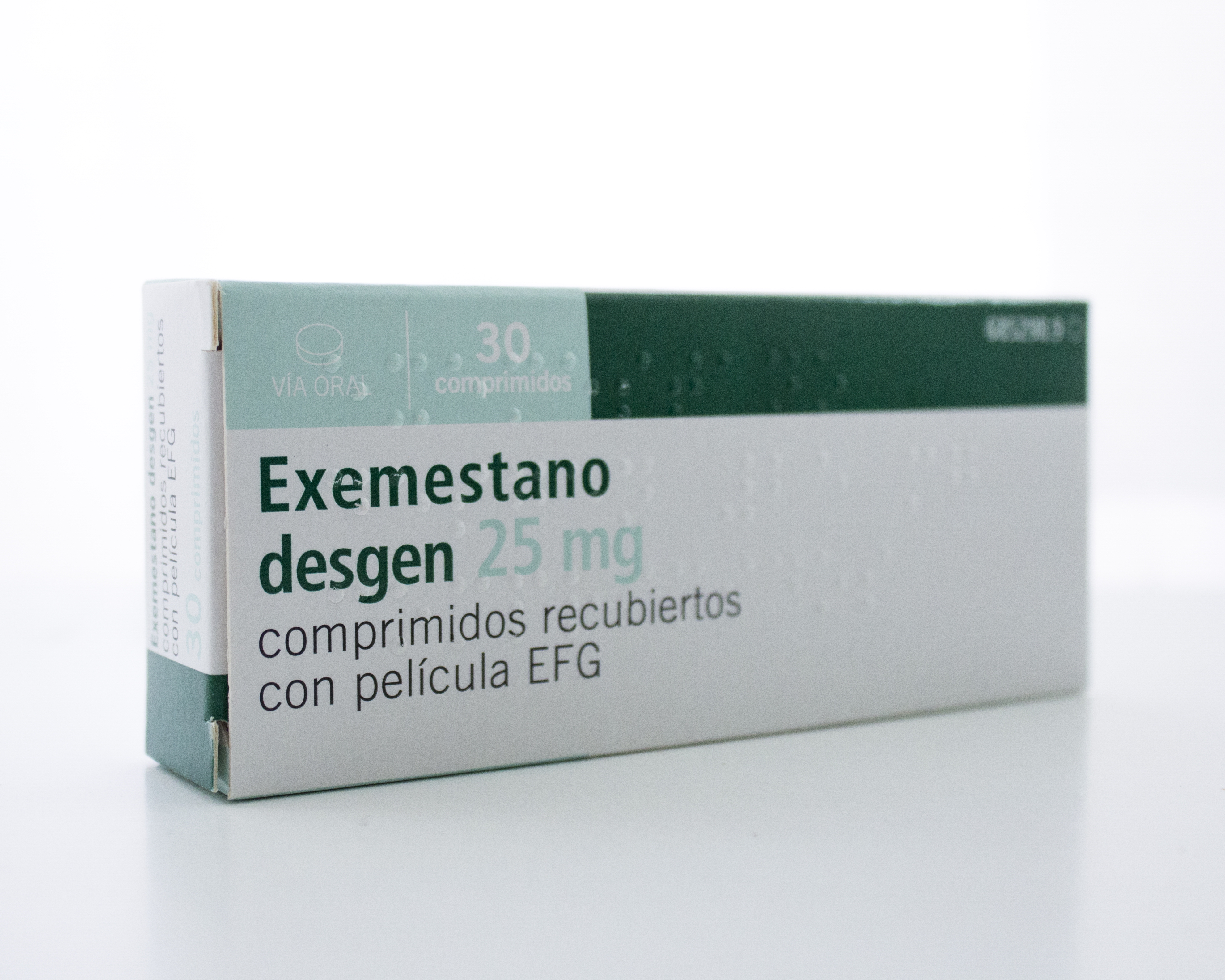 EXEMESTANO DESGEN EFG 25 mg 100 COMPRIMIDOS RECUBIERTOS