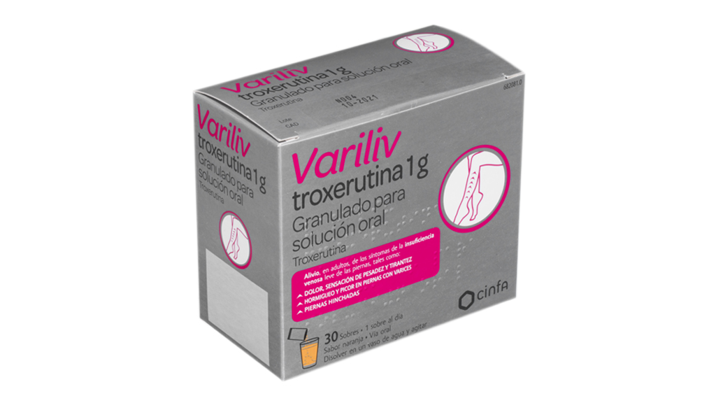 Variliv Troxerutina G Sobres Granulado Para Solucion Oral Farmac Uticos