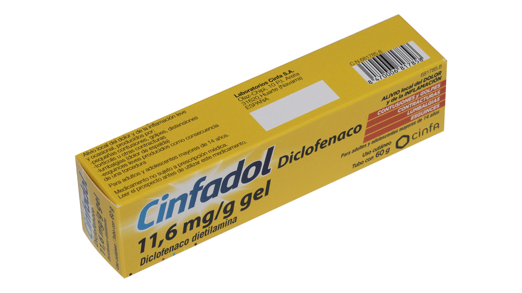 CINFADOL 11,6 mg/g GEL CUTANEO 1 TUBO 60 g