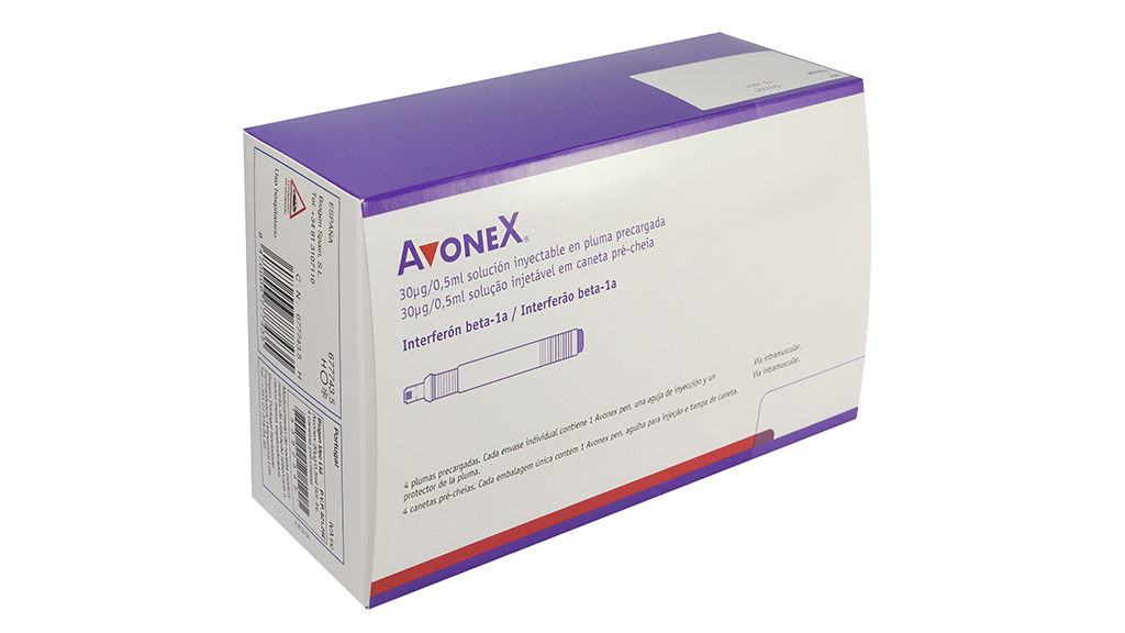 AVONEX 30 microgramos 4 PLUMAS PRECARGADAS SOLUCION INYECTABLE 0,5 ml + 4 AGUJAS