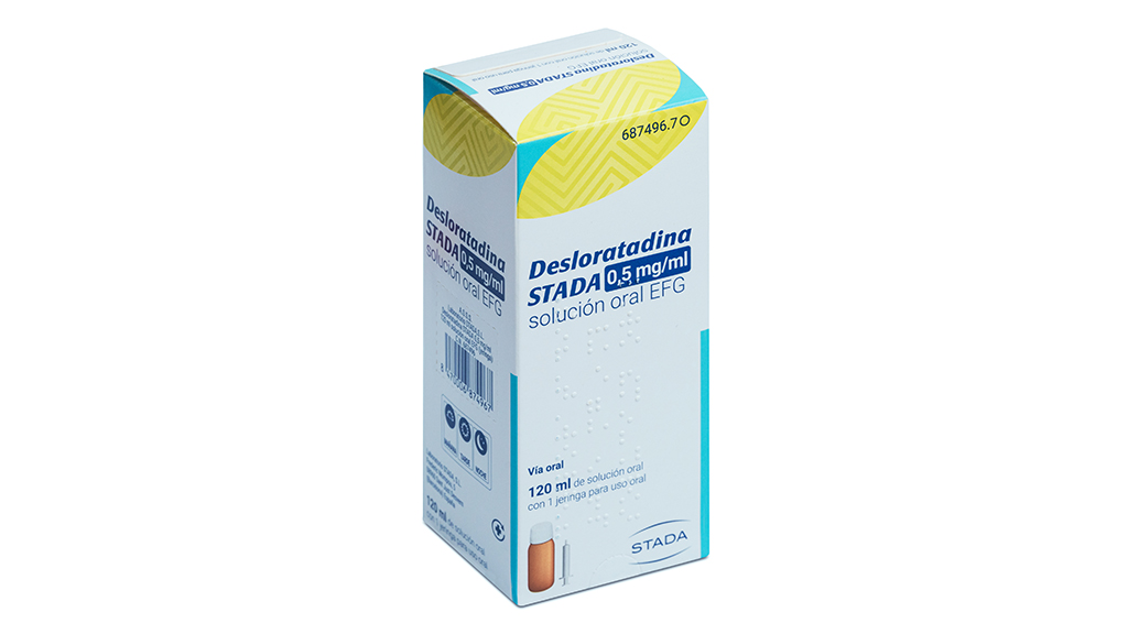 DESLORATADINA STADA EFG 0,5 mg/ml SOLUCION ORAL 1 FRASCO 120 ml + JERINGA DOSIFICADORA
