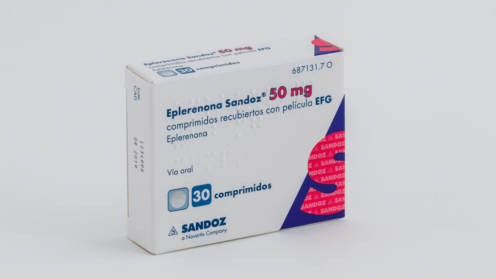 EPLERENONA SANDOZ EFG 50 mg 30 COMPRIMIDOS RECUBIERTOS