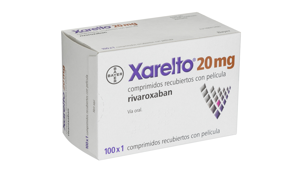 XARELTO 20 mg 100 COMPRIMIDOS RECUBIERTOS