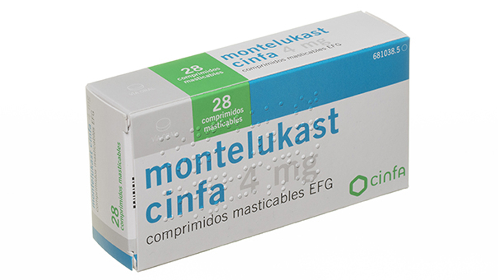 MONTELUKAST CINFA EFG 4 mg 28 COMPRIMIDOS MASTICABLES