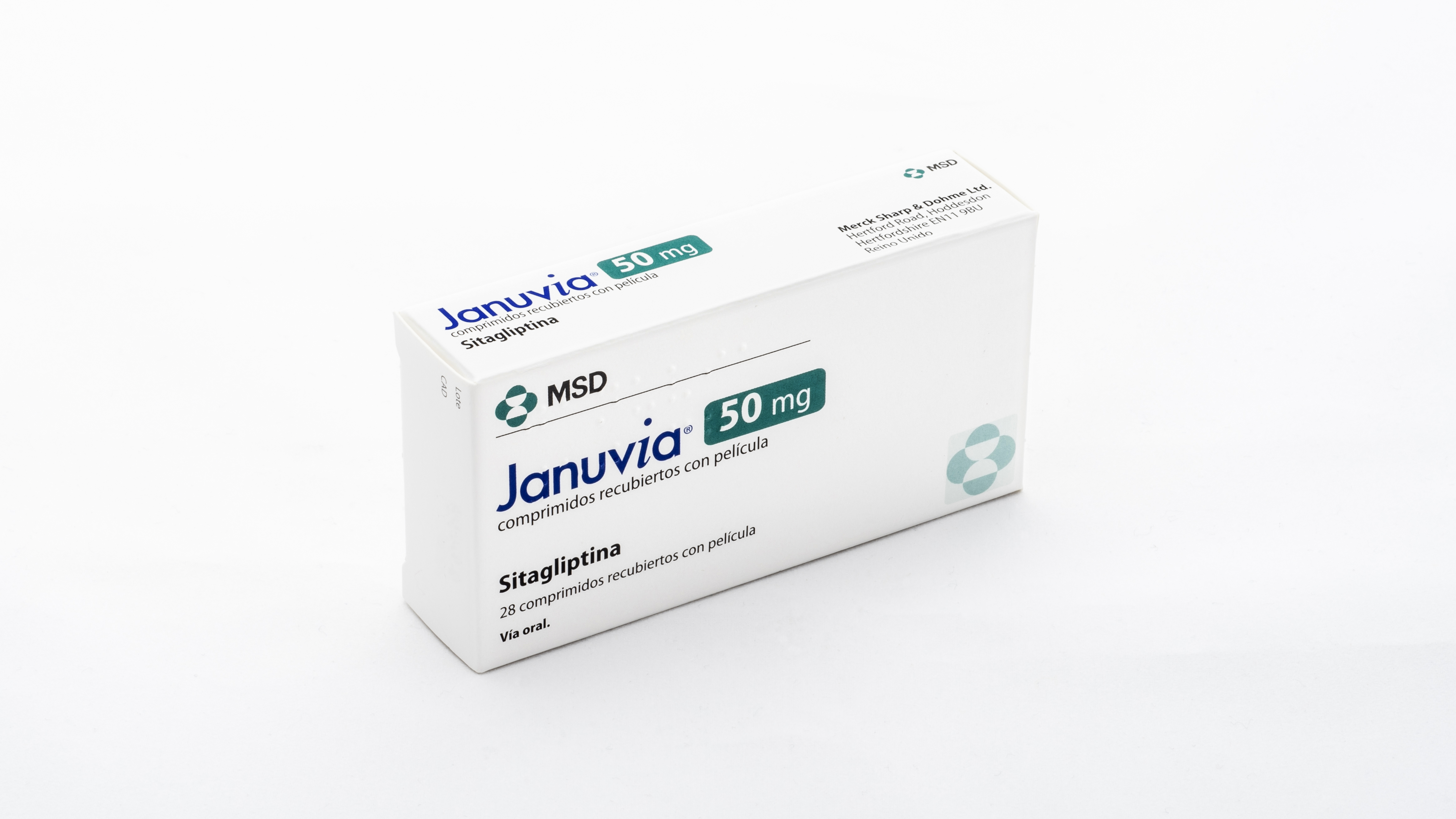 JANUVIA 50 mg 28 COMPRIMIDOS RECUBIERTOS