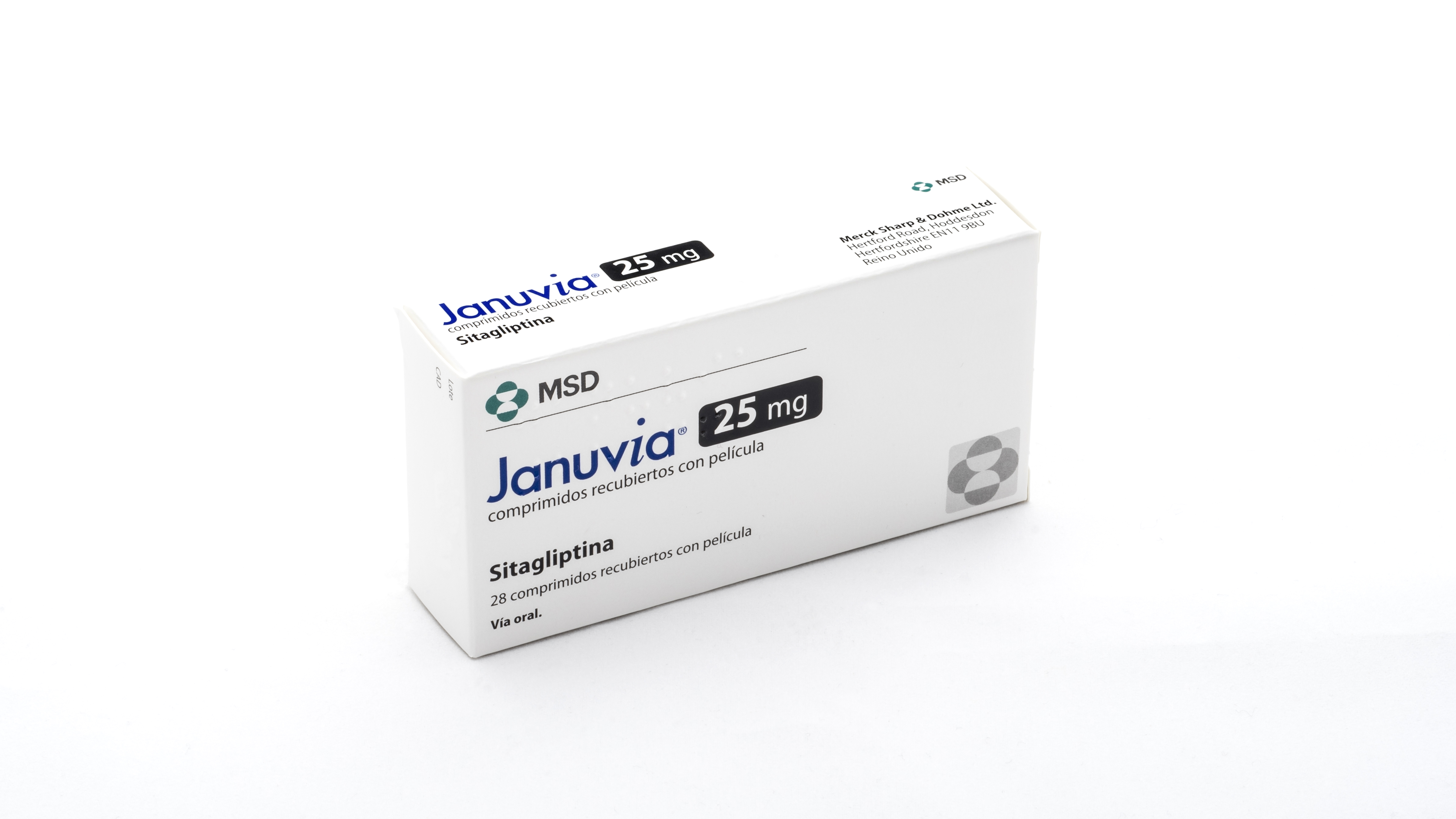 JANUVIA 25 mg 28 COMPRIMIDOS RECUBIERTOS