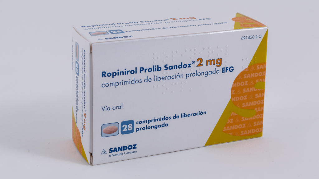 ROPINIROL PROLIB SANDOZ EFG 2 mg 28 COMPRIMIDOS LIBERACION PROLONGADA