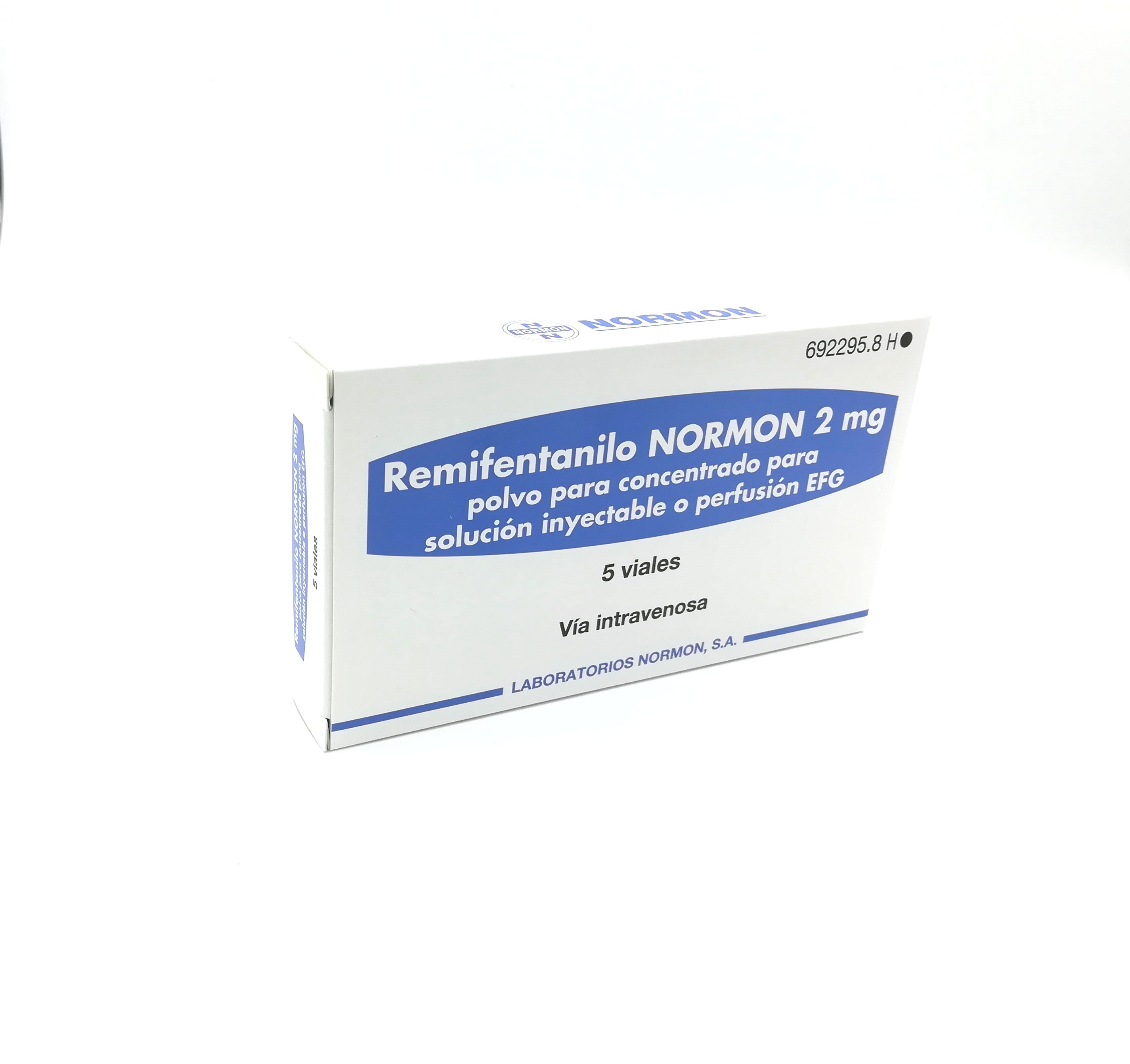 REMIFENTANILO NORMON EFG 2 mg 5 VIALES POLVO PARA CONCENTRADO PARA SOLUCION INYECTABLE Y PARA PERFUSION