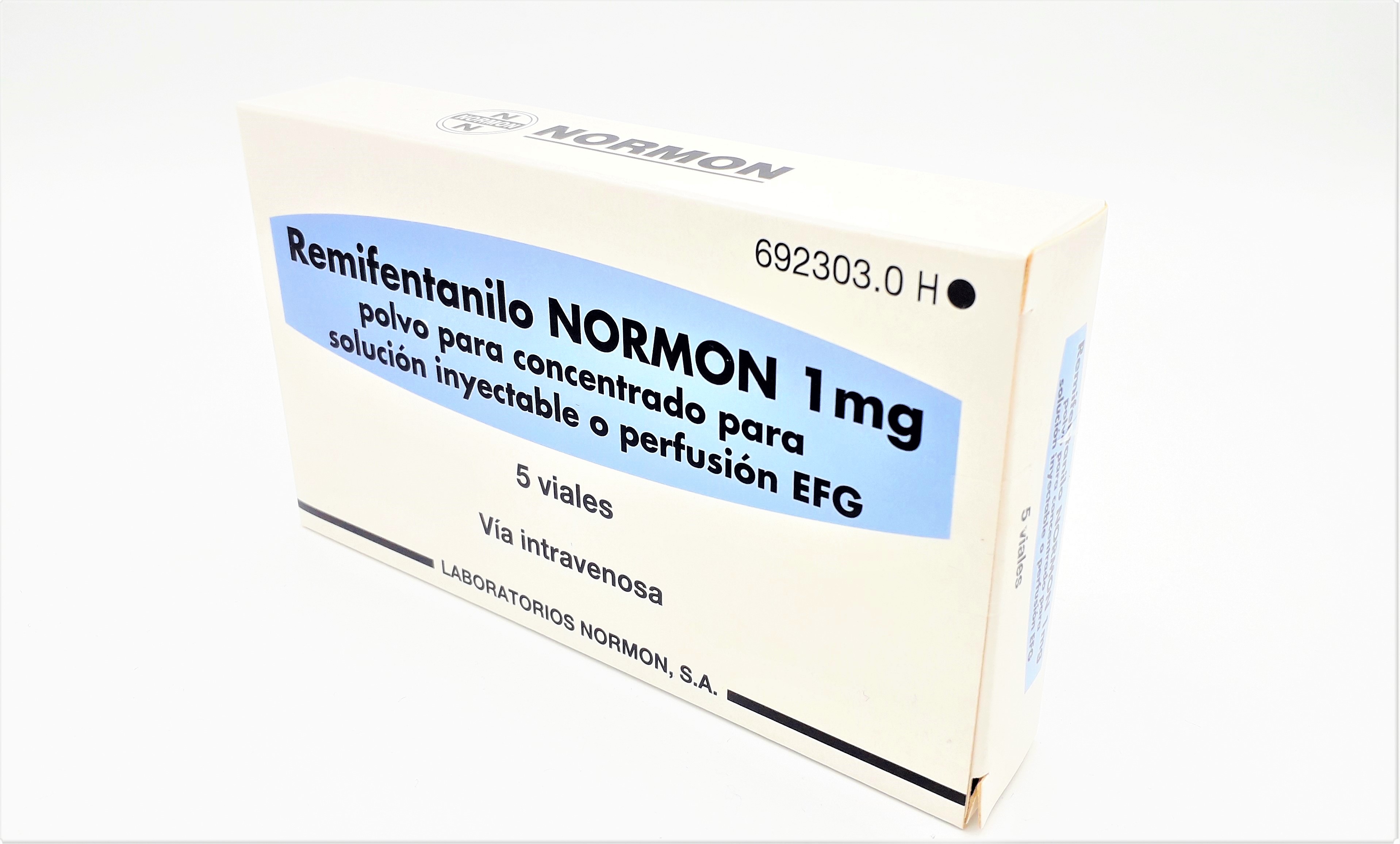 REMIFENTANILO NORMON EFG 1 mg 50 VIALES POLVO PARA CONCENTRADO PARA SOLUCION INYECTABLE Y PARA PERFUSION