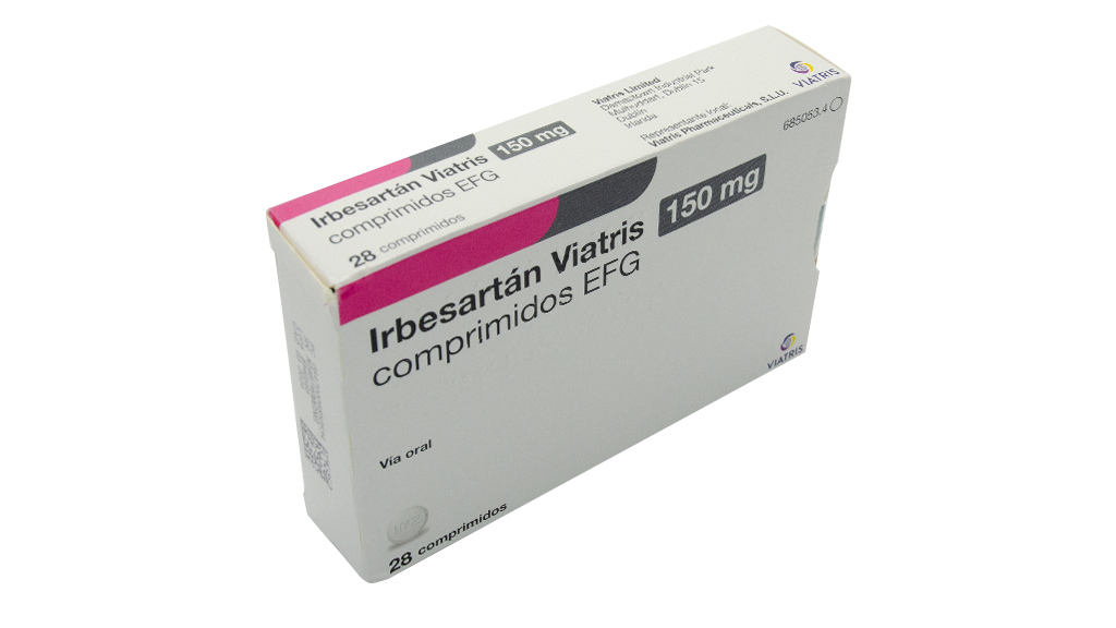 IRBESARTAN VIATRIS EFG 150 mg 28 COMPRIMIDOS