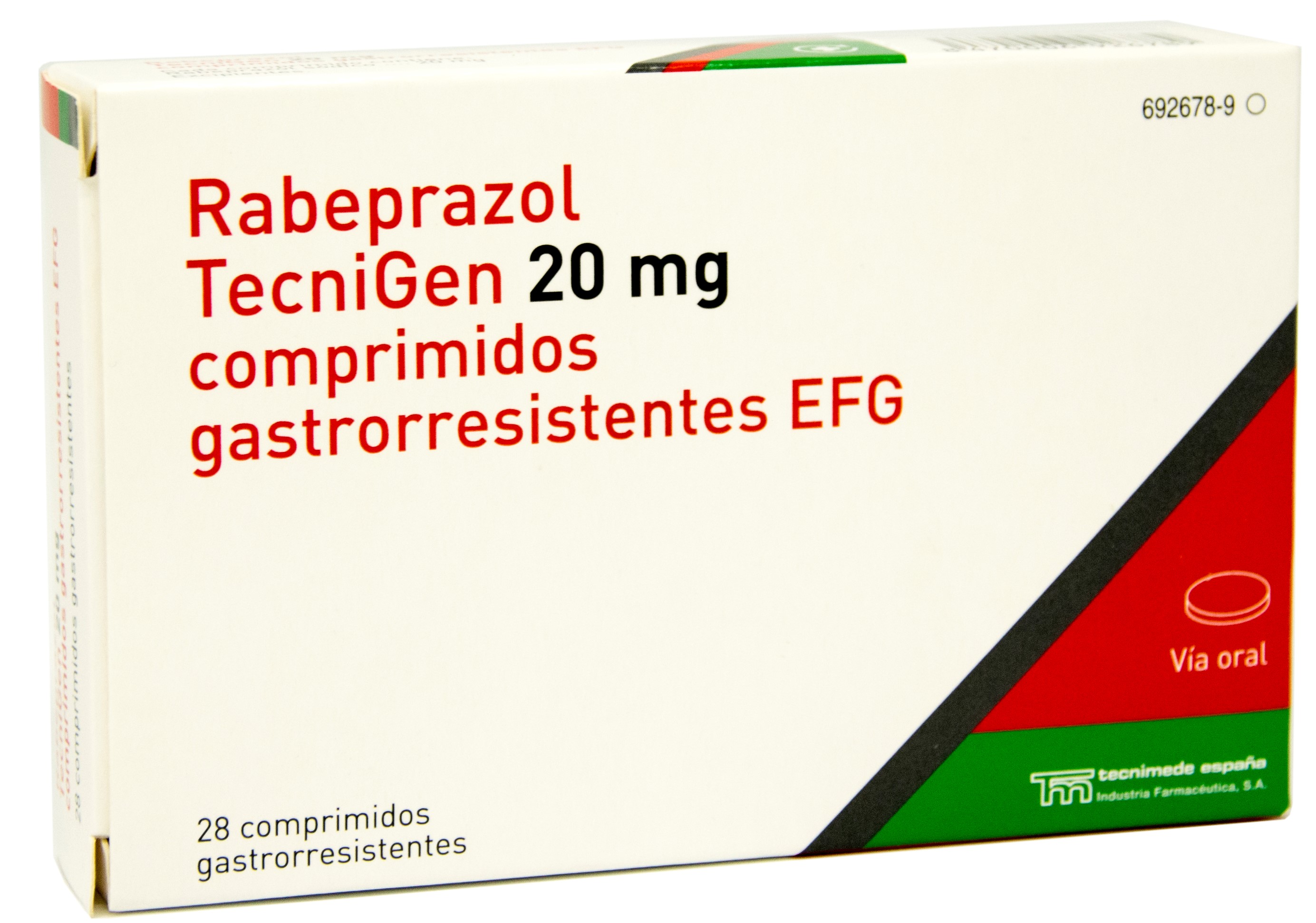 RABEPRAZOL TECNIGEN EFG 20 mg 28 COMPRIMIDOS GASTRORRESISTENTES