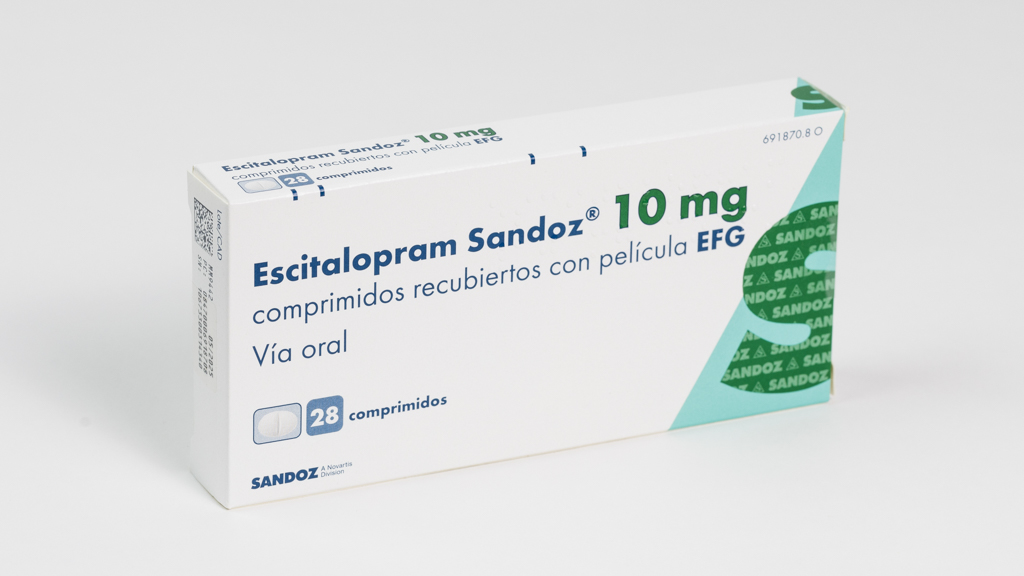 ESCITALOPRAM SANDOZ EFG 10 mg 56 COMPRIMIDOS RECUBIERTOS