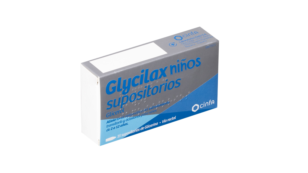 GLYCILAX NIÑOS 1,44 g 15 SUPOSITORIOS