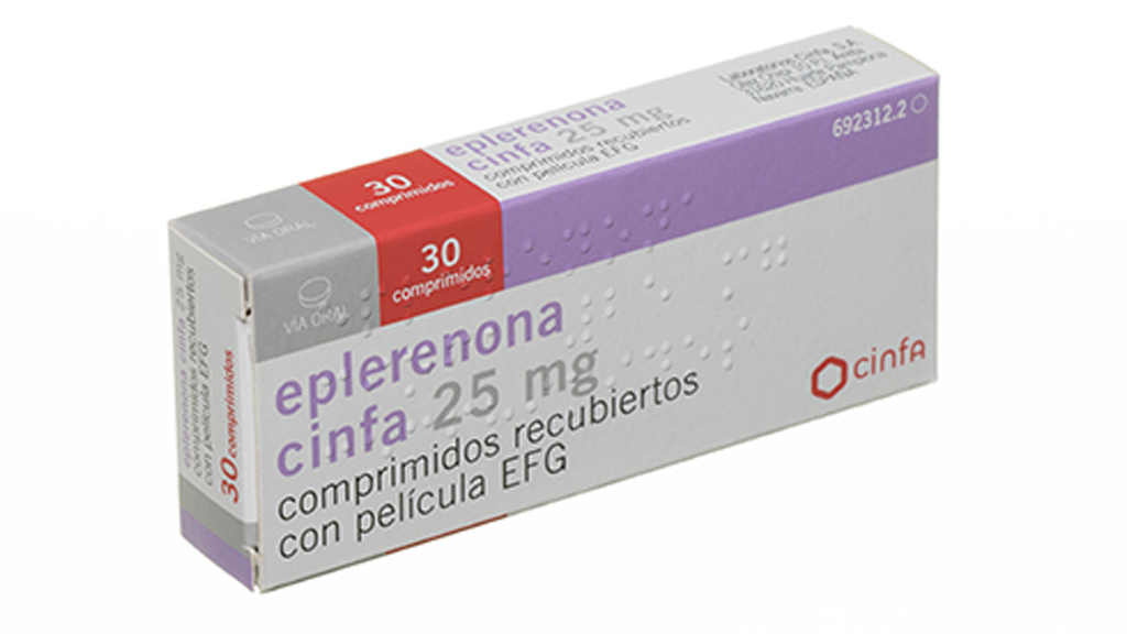 EPLERENONA CINFA EFG 25 mg 30 COMPRIMIDOS RECUBIERTOS