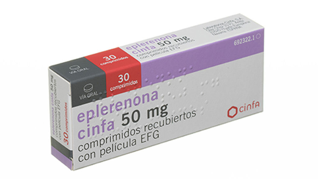 EPLERENONA CINFA EFG 50 mg 30 COMPRIMIDOS RECUBIERTOS