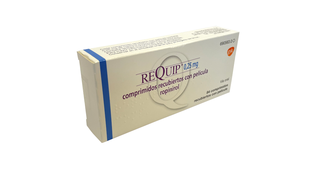 REQUIP 0,25 mg 84 COMPRIMIDOS RECUBIERTOS