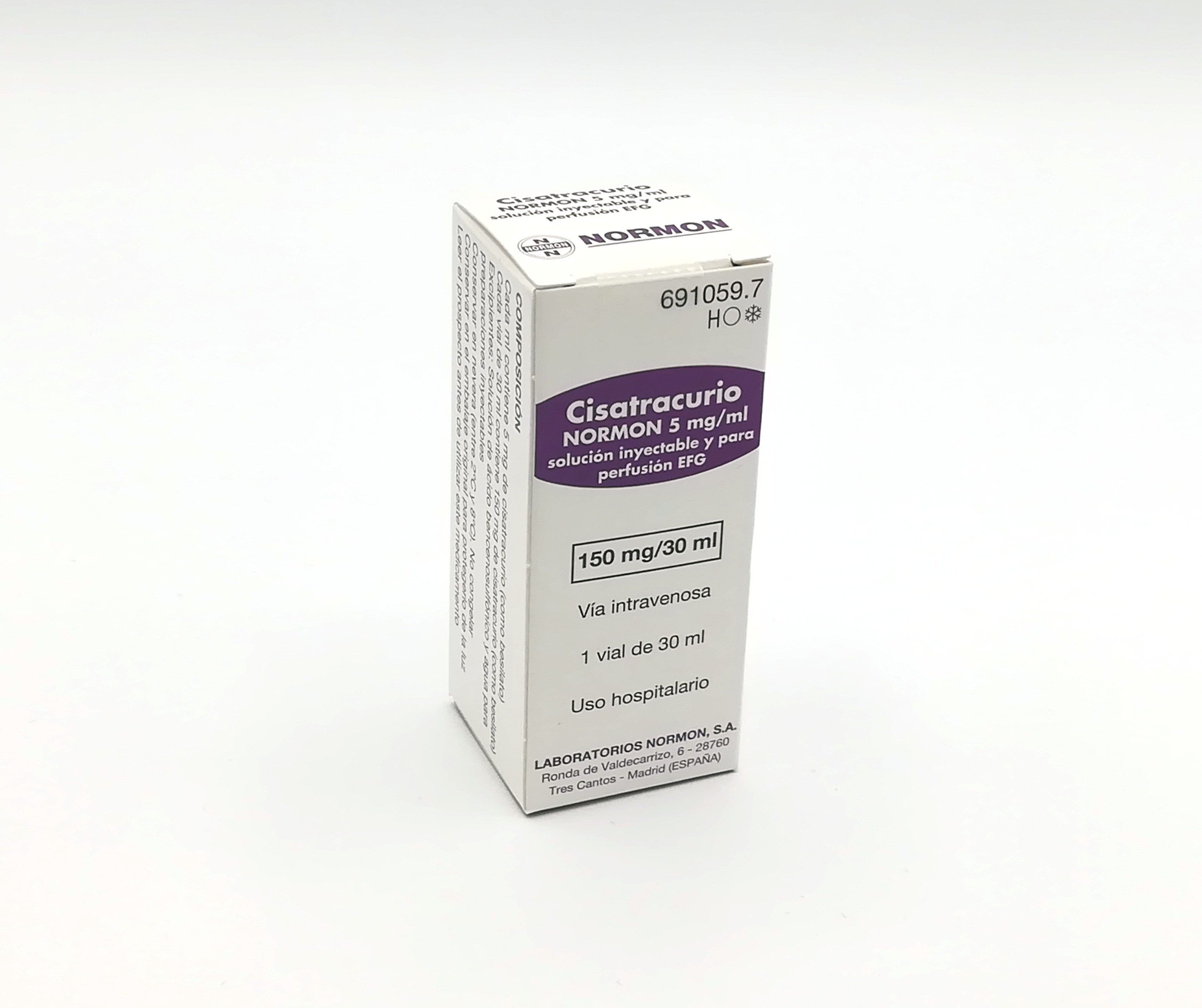 CISATRACURIO NORMON EFG 5 mg/ml 1 VIAL SOLUCION INYECTABLE Y PARA PERFUSION 30 ml