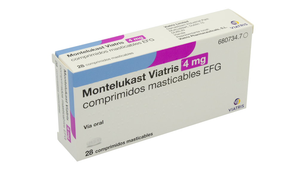 MONTELUKAST VIATRIS EFG 4 mg 28 COMPRIMIDOS MASTICABLES