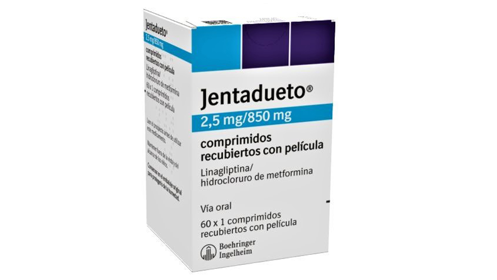 JENTADUETO 2,5 mg/850 mg 60 COMPRIMIDOS RECUBIERTOS