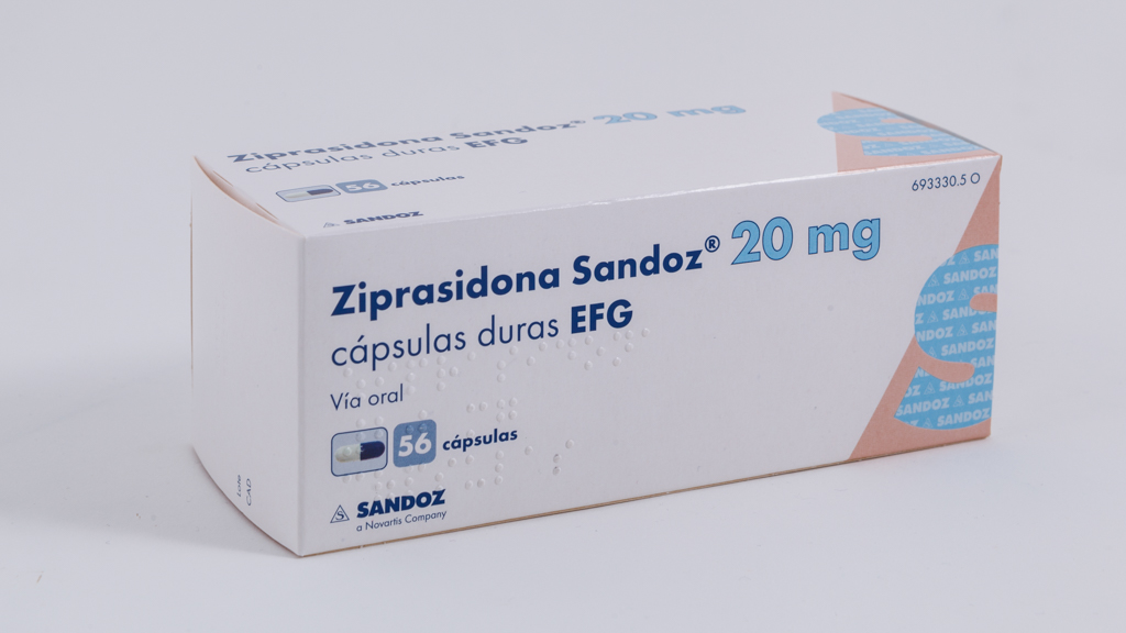 ZIPRASIDONA SANDOZ EFG 20 mg 56 CAPSULAS