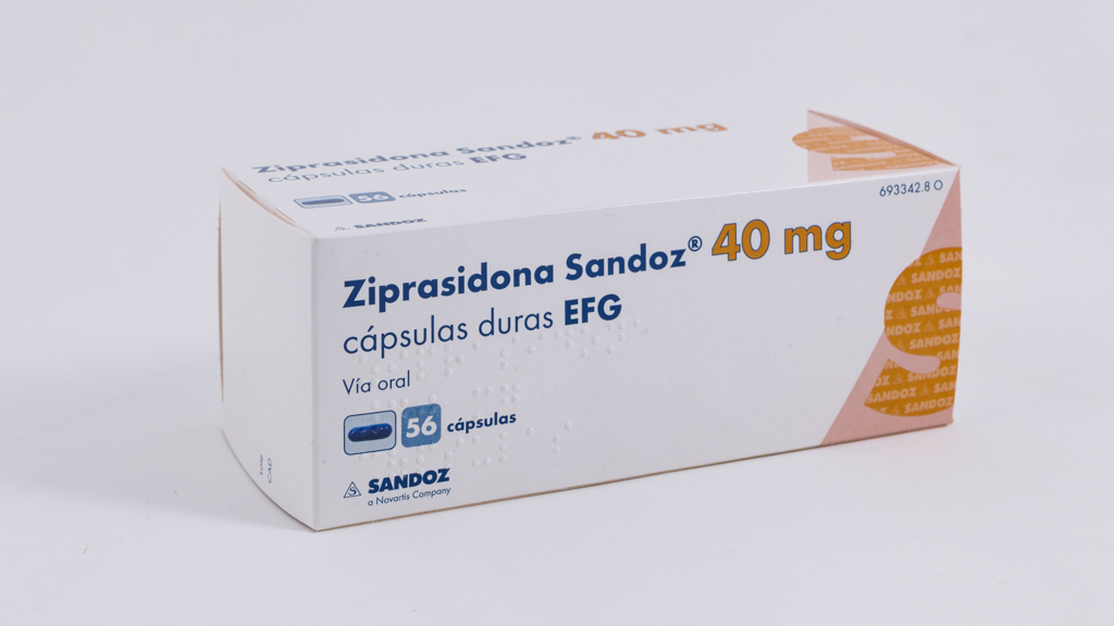 ZIPRASIDONA SANDOZ EFG 40 mg 56 CAPSULAS