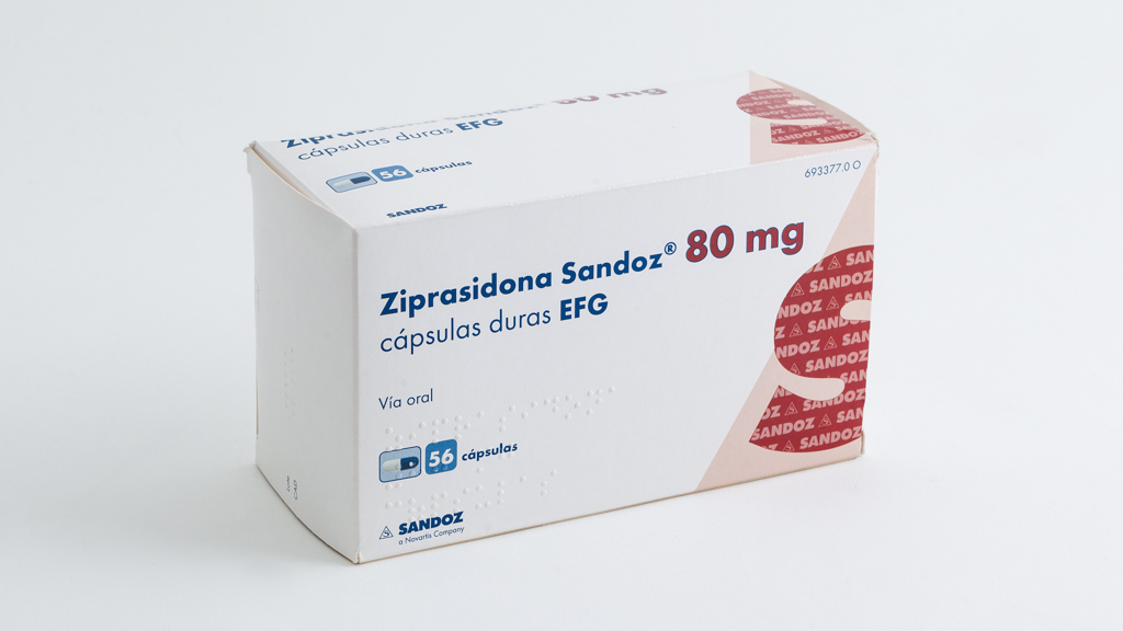 ZIPRASIDONA SANDOZ EFG 80 mg 56 CAPSULAS