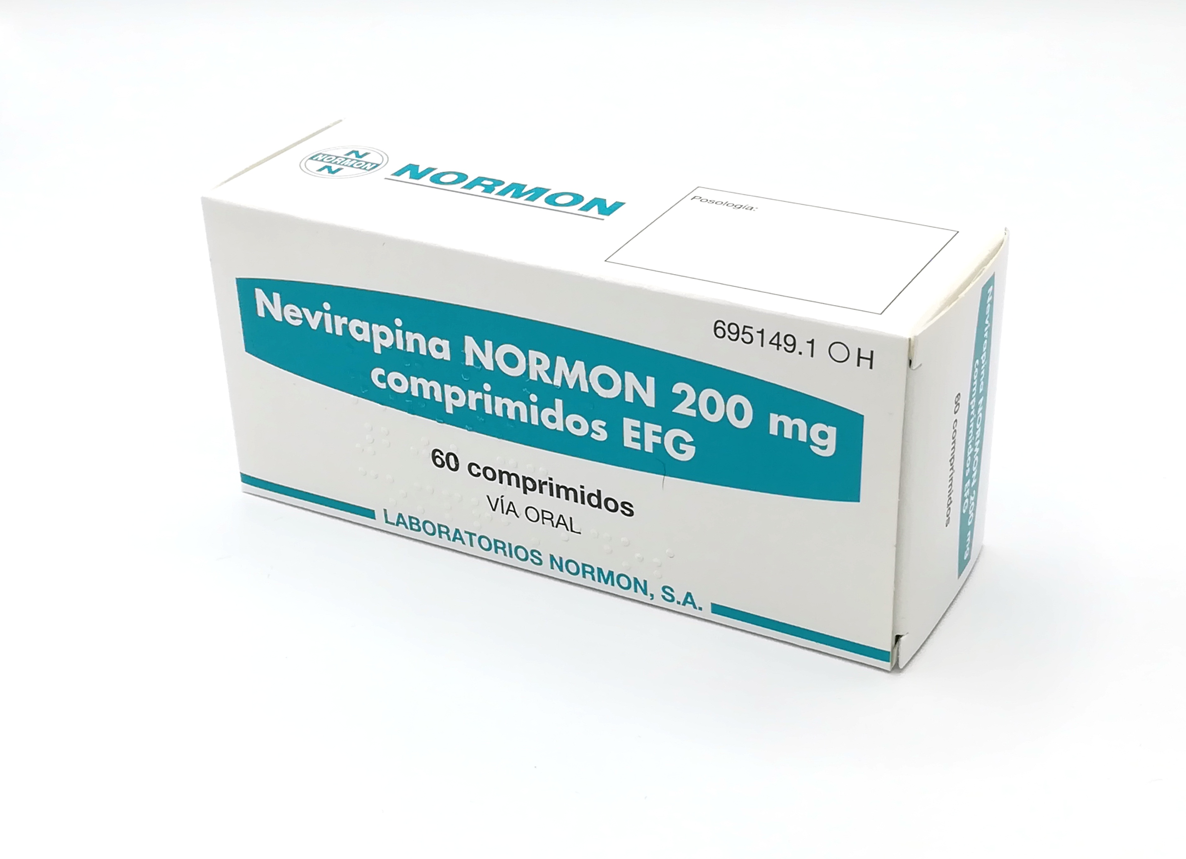 NEVIRAPINA NORMON EFG 200 mg 120 COMPRIMIDOS