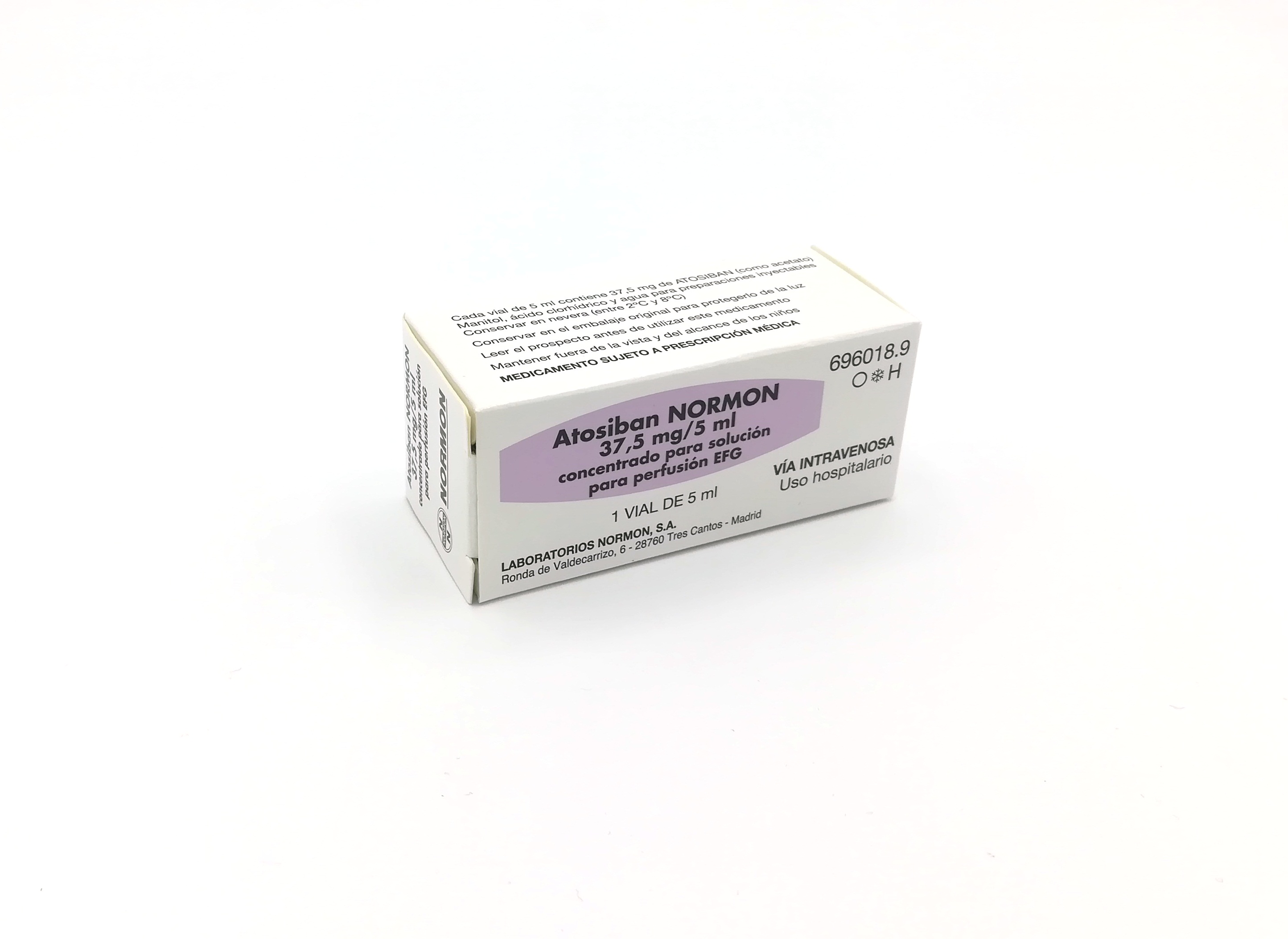 ATOSIBAN NORMON EFG 37,5 mg 1 VIAL CONCENTRADO PARA SOLUCION PARA PERFUSION 5 ml