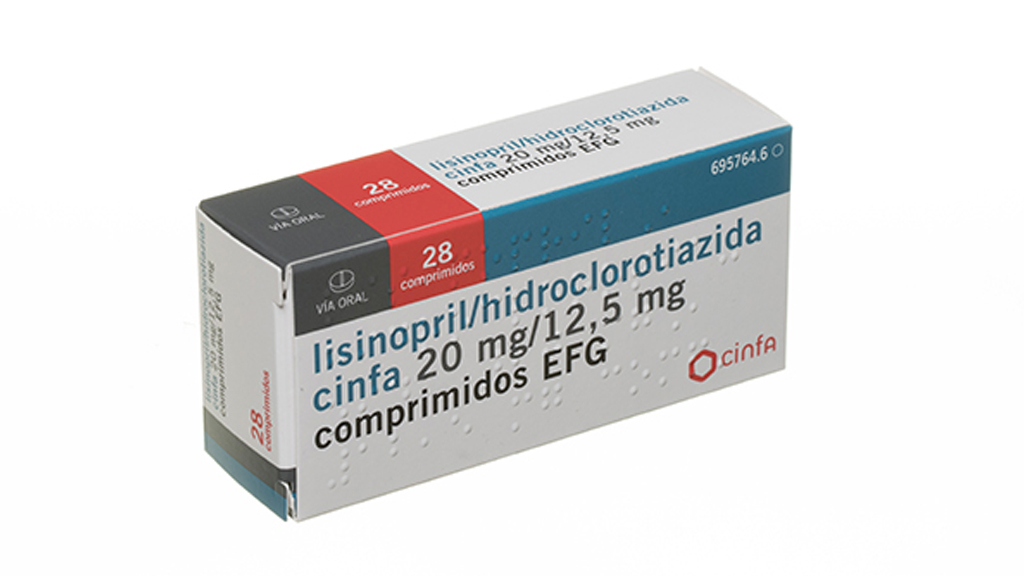 LISINOPRIL/HIDROCLOROTIAZIDA CINFA EFG 20 mg/12,5 mg 28 COMPRIMIDOS