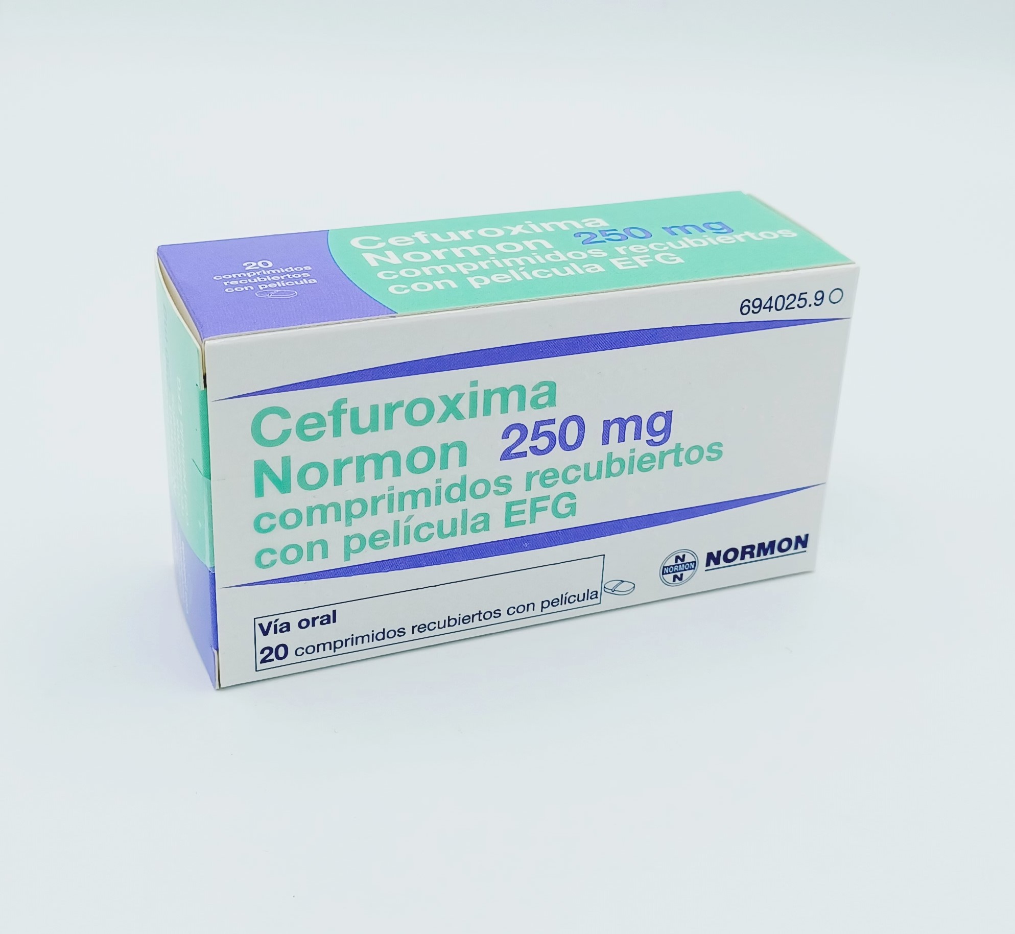 CEFUROXIMA NORMON EFG 250 mg 500 COMPRIMIDOS RECUBIERTOS