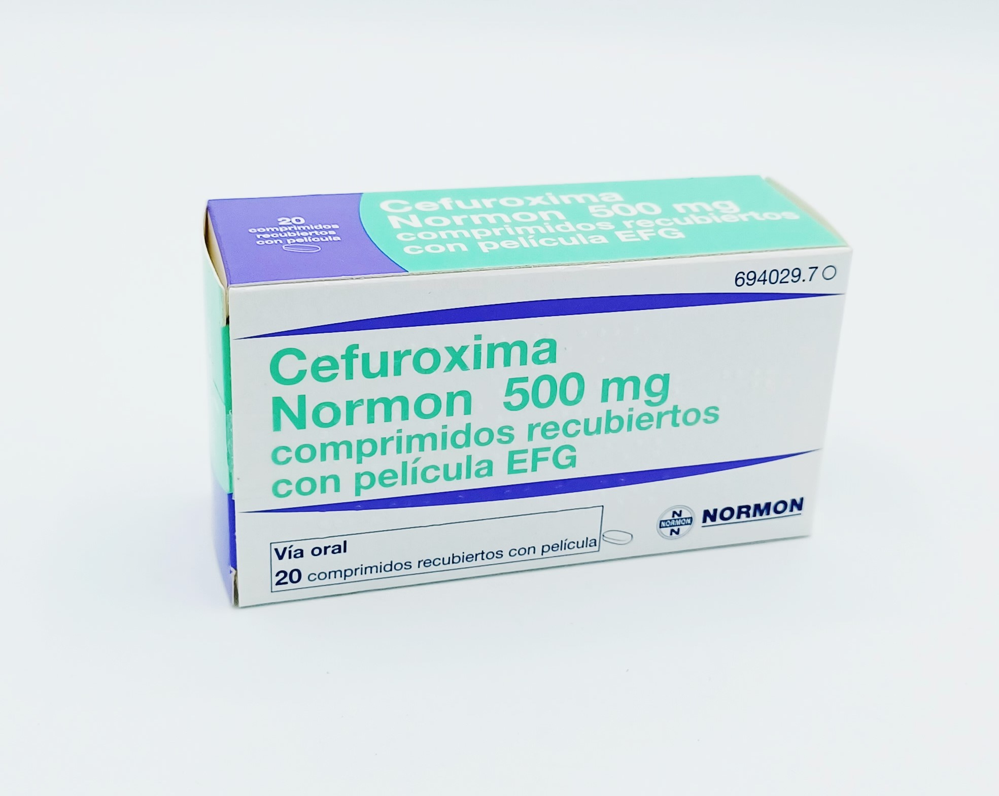 CEFUROXIMA NORMON EFG 500 mg 500 COMPRIMIDOS RECUBIERTOS