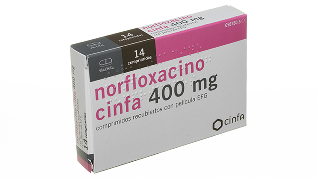 NORFLOXACINO CINFA EFG 400 mg 500 COMPRIMIDOS RECUBIERTOS