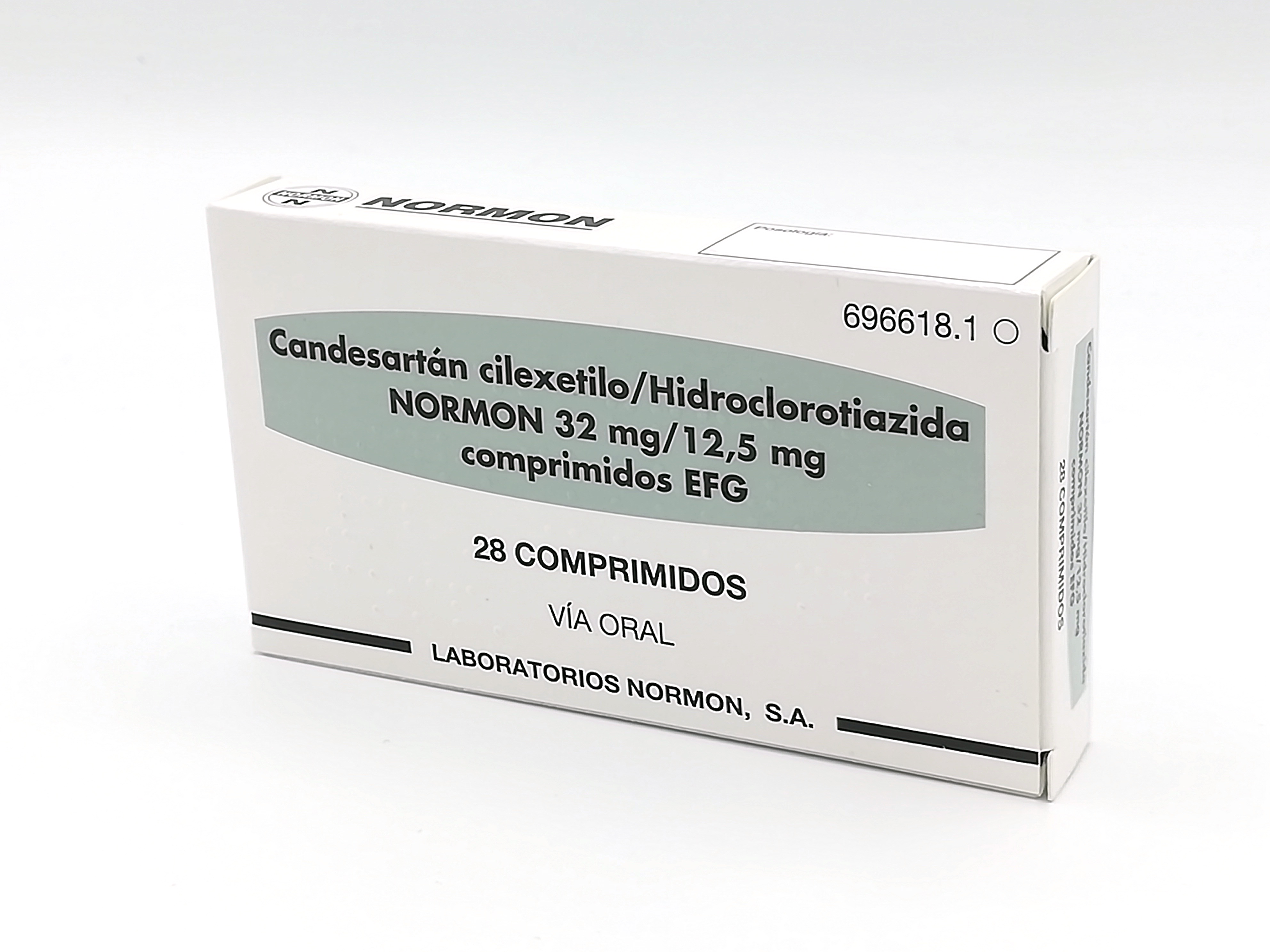 CANDESARTAN CILEXETILO/HIDROCLOROTIAZIDA NORMON EFG 32 mg/12,5 mg 28 COMPRIMIDOS