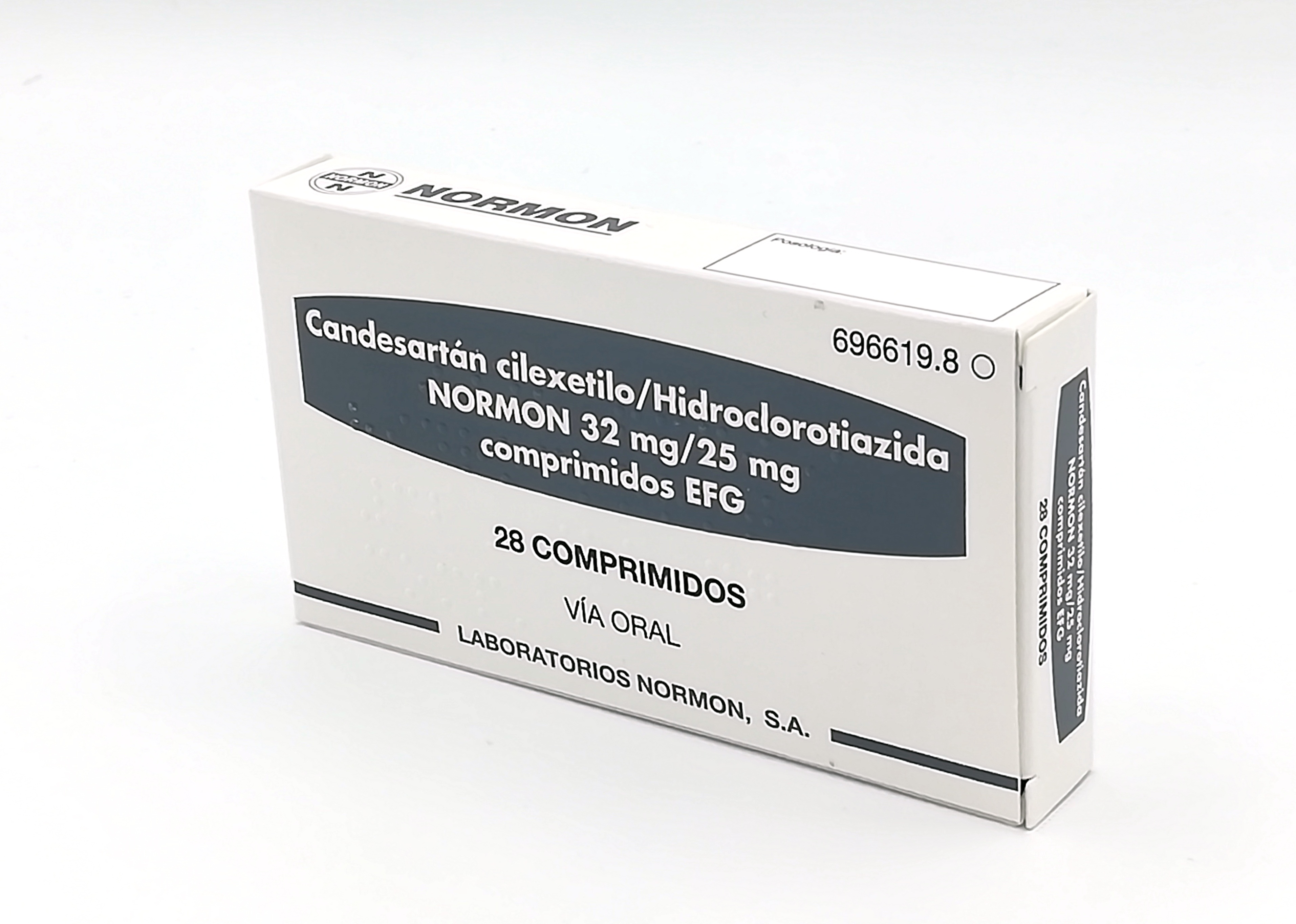 CANDESARTAN CILEXETILO/HIDROCLOROTIAZIDA NORMON EFG 32 mg/25 mg 28 COMPRIMIDOS