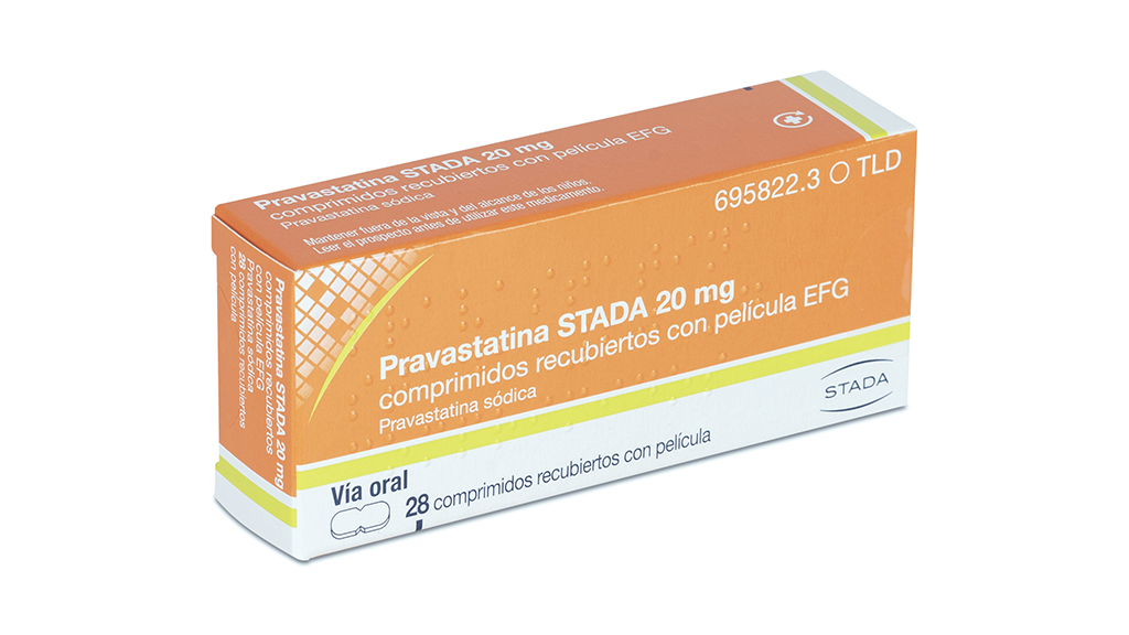 PRAVASTATINA STADA EFG 20 mg 28 COMPRIMIDOS RECUBIERTOS BLISTER PVC/PCTFE/Al