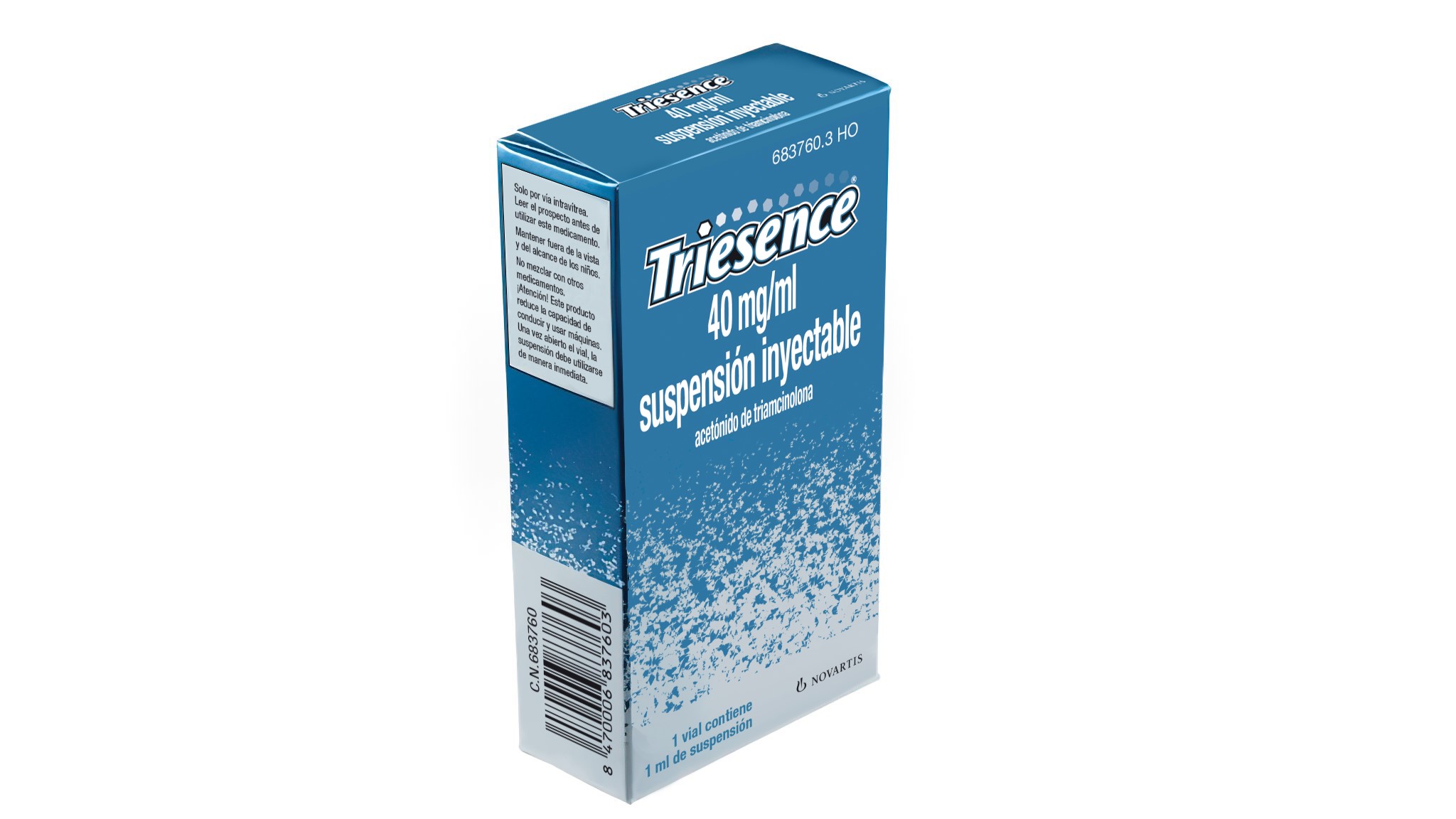 TRIESENCE 40 mg/ml 1 VIAL SUSPENSION INYECTABLE 1 ml