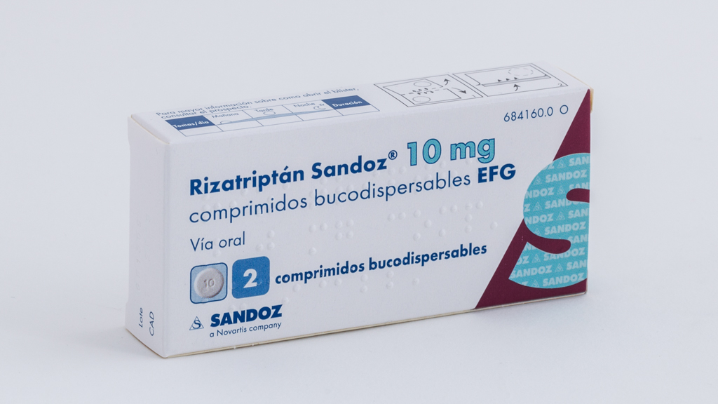 RIZATRIPTAN SANDOZ EFG 10 mg 6 COMPRIMIDOS BUCODISPERSABLES