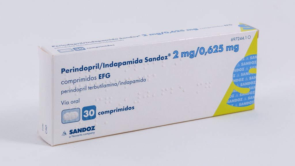 PERINDOPRIL/INDAPAMIDA SANDOZ EFG 2 mg/0,625 mg 30 COMPRIMIDOS