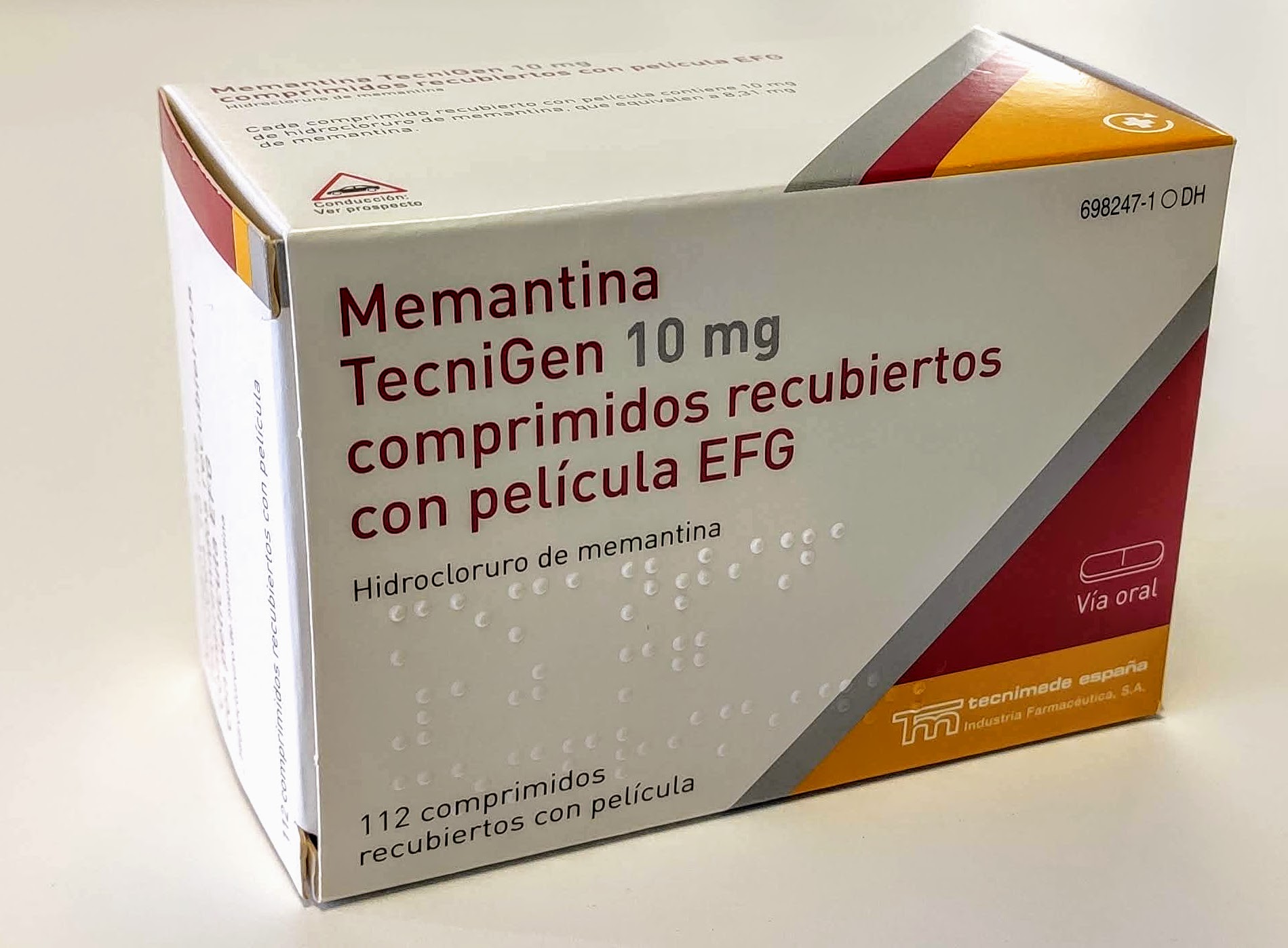 MEMANTINA TECNIGEN EFG 10 mg 112 COMPRIMIDOS RECUBIERTOS