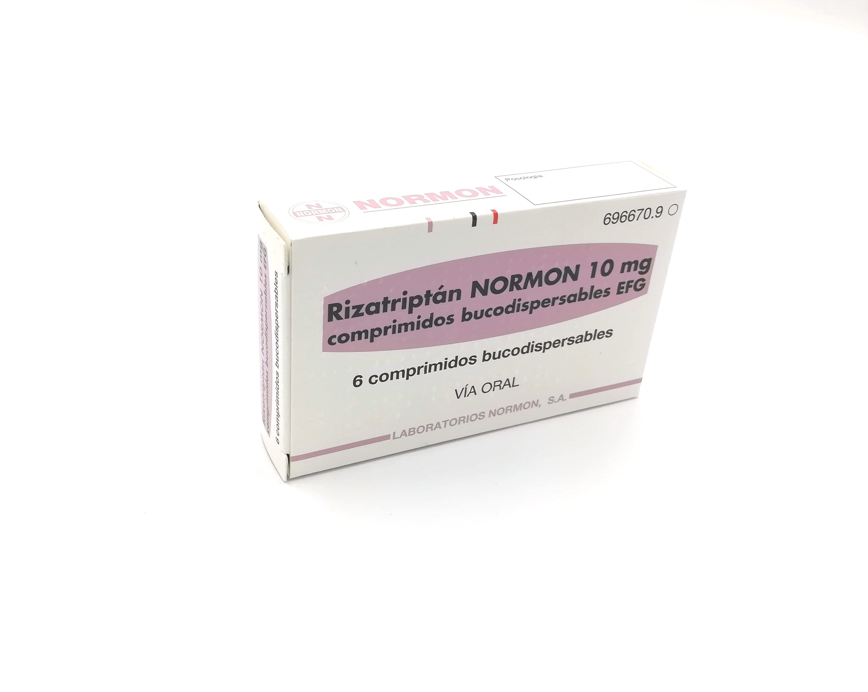 RIZATRIPTAN NORMON EFG 10 mg 6 COMPRIMIDOS BUCODISPERSABLES
