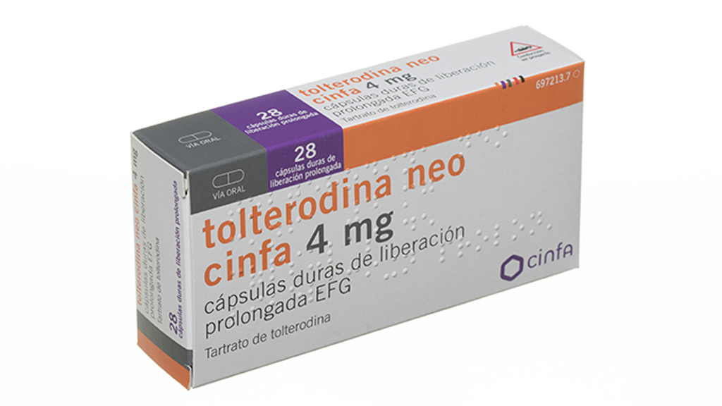 TOLTERODINA NEO CINFA EFG 4 mg 28 CAPSULAS LIBERACION PROLONGADA