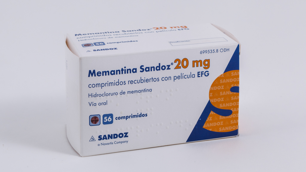 MEMANTINA SANDOZ EFG 20 mg 56 COMPRIMIDOS RECUBIERTOS