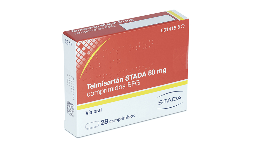 TELMISARTAN STADA EFG 80 mg 28 COMPRIMIDOS