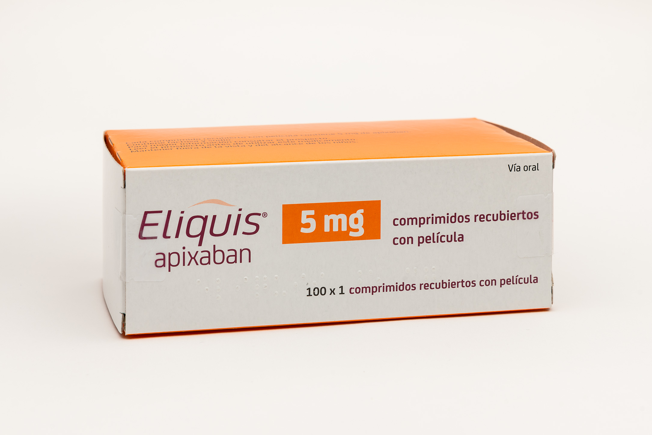 ELIQUIS 5 mg 100 COMPRIMIDOS RECUBIERTOS