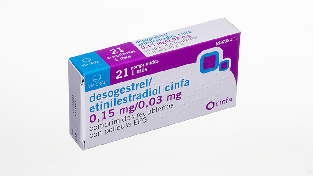 DESOGESTREL/ETINILESTRADIOL CINFA EFG 0,15 mg/0,03 mg 3 x 21 COMPRIMIDOS RECUBIERTOS