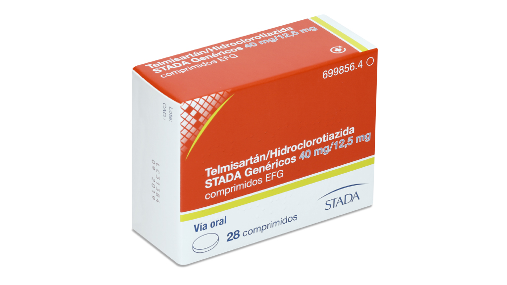 TELMISARTAN/HIDROCLOROTIAZIDA STADA EFG 40 mg/12,5 mg 28 COMPRIMIDOS