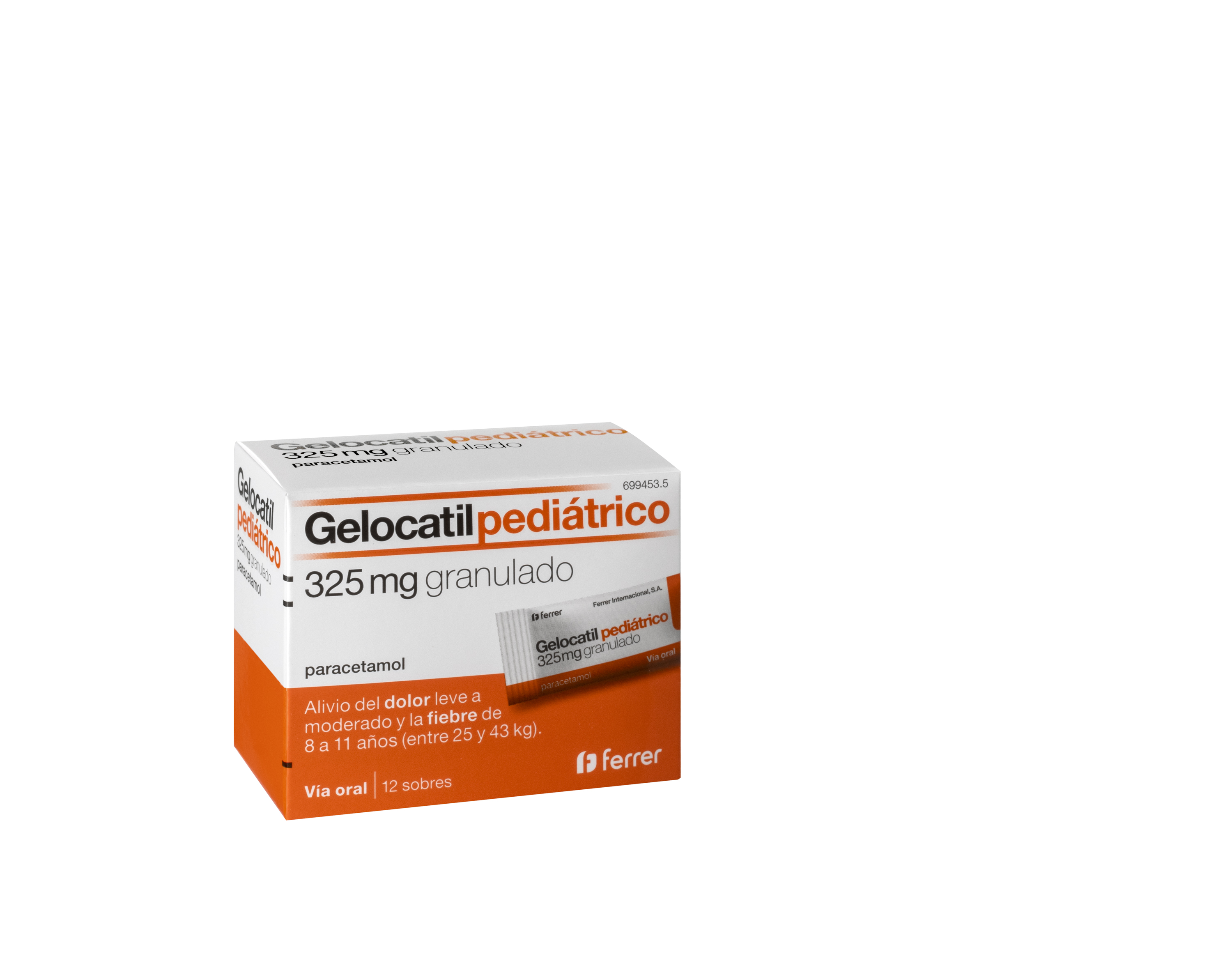 GELOCATIL 325 mg 12 SOBRES GRANULADO ORAL