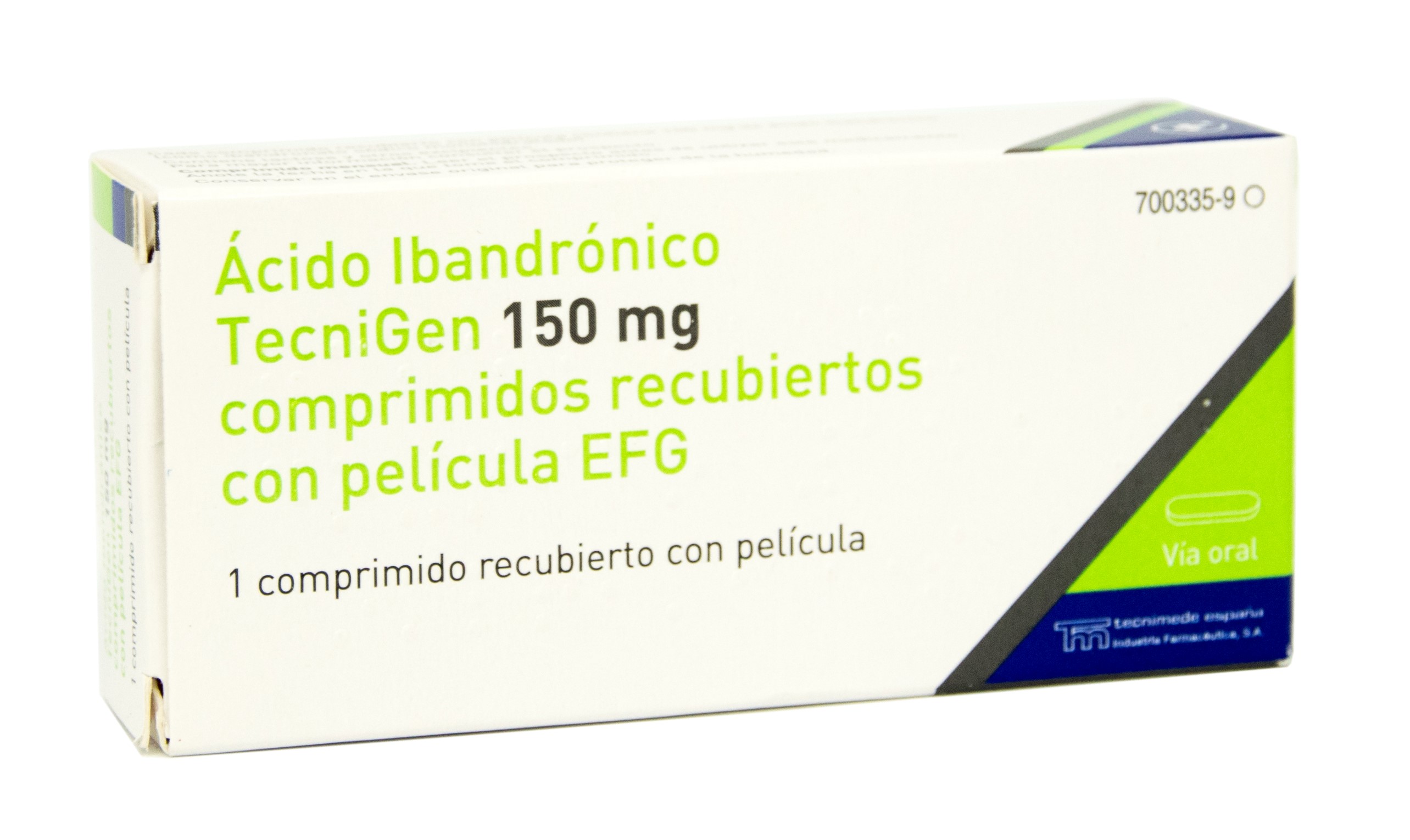 ACIDO IBANDRONICO TECNIGEN EFG 150 mg 1 COMPRIMIDO RECUBIERTO